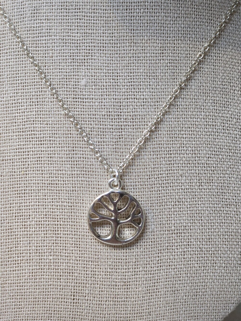 Sterling Silver Tree of Life Pendant Necklace